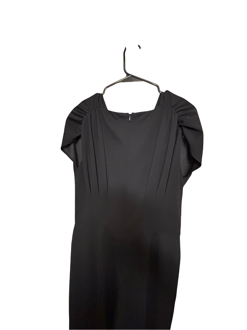 Maggy London Modern Minimalist Corporate Black Puff-Sleeve Jumpsuit Size 6 - Picture 5 of 10